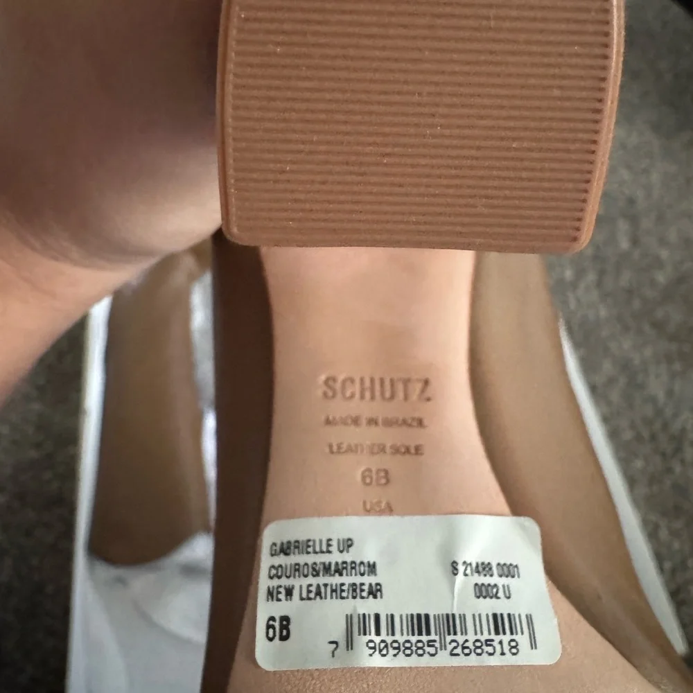 SCHUTZ Tall Cognac Leather Over-the-Knee Block-Heel Boots